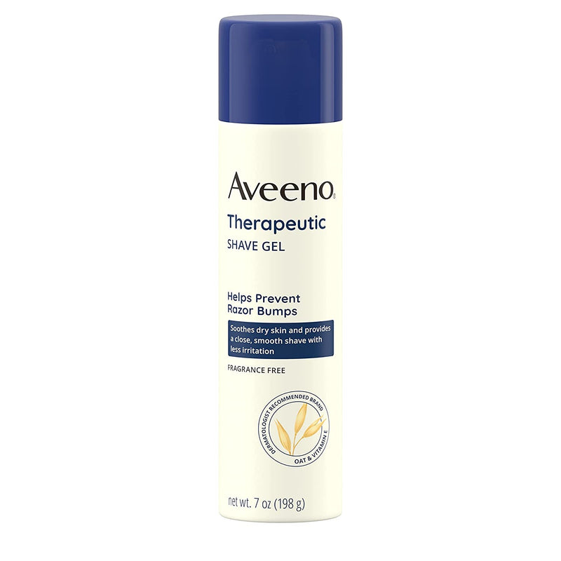 Aveeno Therapeutic Shave Gel with Oat for Dry Skin 7 Oz