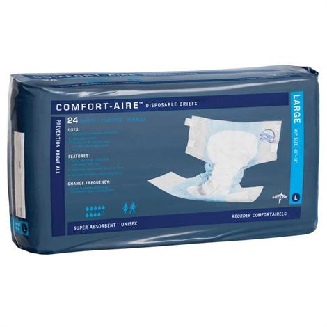 Medline Comfort Aire Adult Incontinence Briefs. Large 24