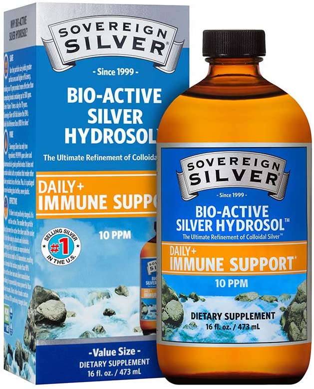 Sovereign Silver Bio-Active Hydrosol Dropper 16Oz