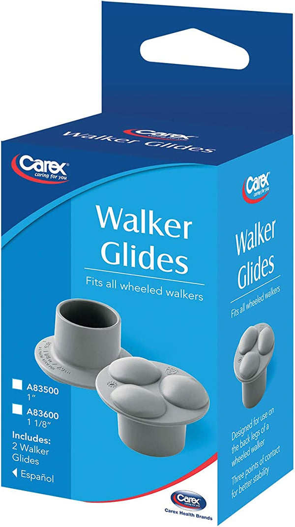 Carex Walker Glides 1-1/8" Gray