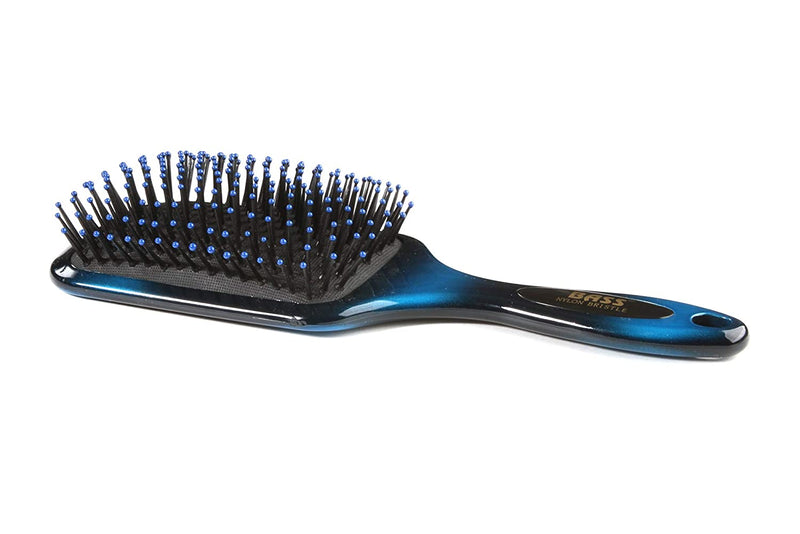 Bass LPB Sapphire Burst Large Paddle Hairbrush with Nylon Pins