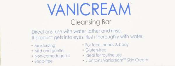 Vanicream Cleansing Bar 3.9 oz For Sensitive Skin