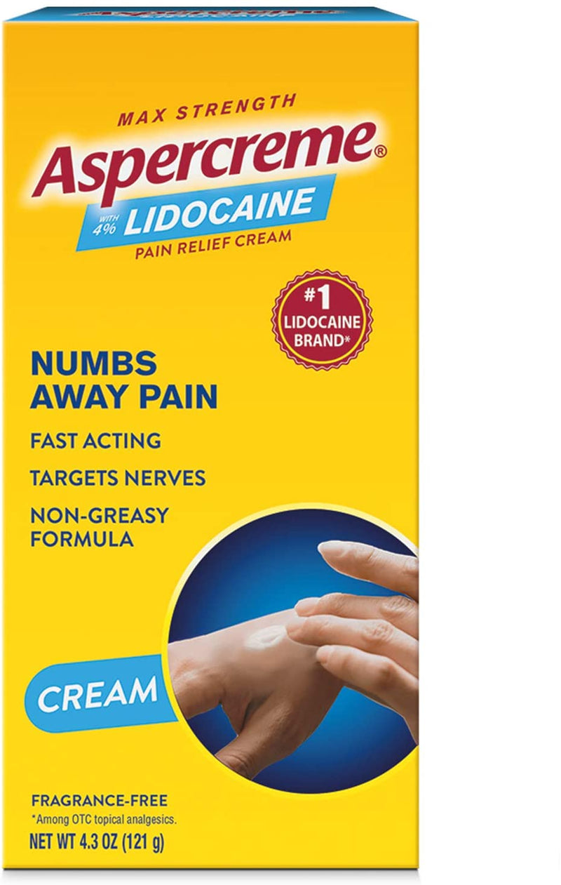 Aspercreme crema de alivio máximo de resistencia 4.7 onzas