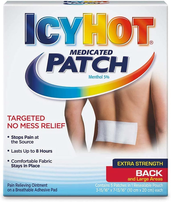 Icy Hot Back Large Patch 5ct