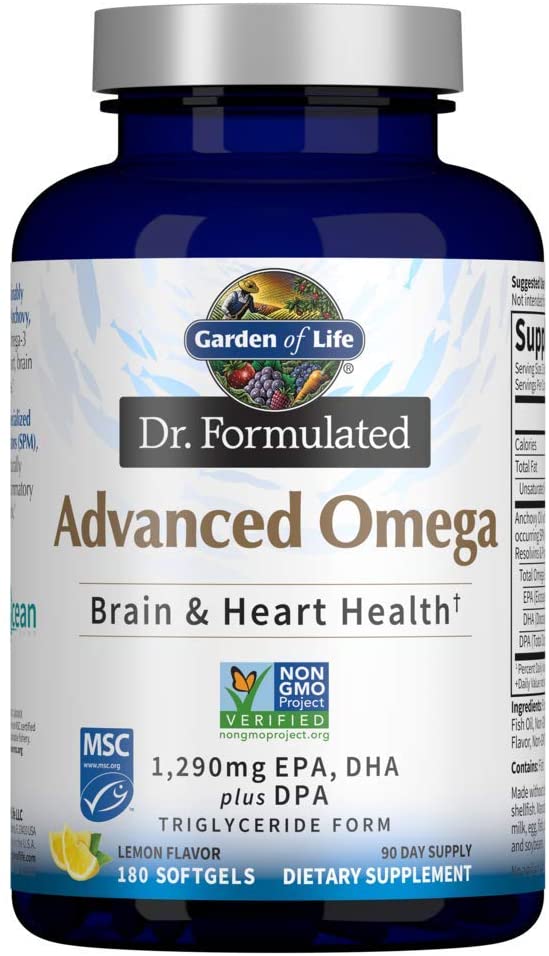 Garden Of Life Advanced Omega Brain & Heart Health 180 Softgels