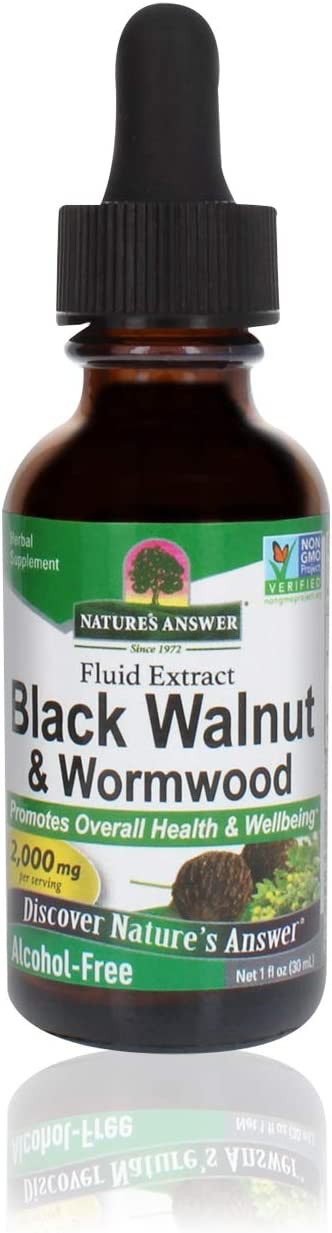 NATURES ANSWER BLACK WALNUT WORMWOOD 1 Oz