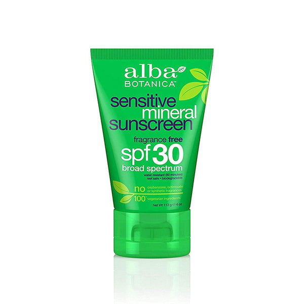 Alba Botanica Sensitive Fragrance Free Mineral Sunscreen Lotion SPF 30