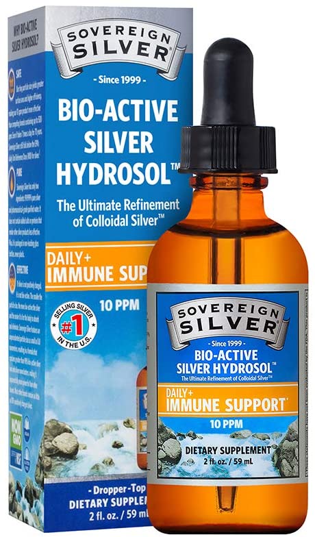 Sovereign Silver Bio-Active Hydrosol Dropper 2Oz