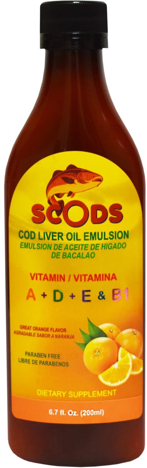 Scods Emulsion Cod Liver Oil Orange 6.7 Oz