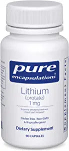 Pure Encapsulations Lithium Orotate 1Mg 90 Capsules