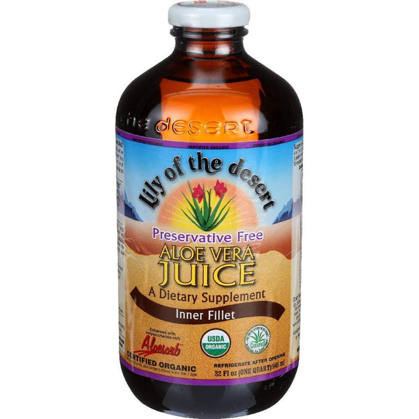 Aloe Vera Juice Organic No preservatives 32 oz Liquid
