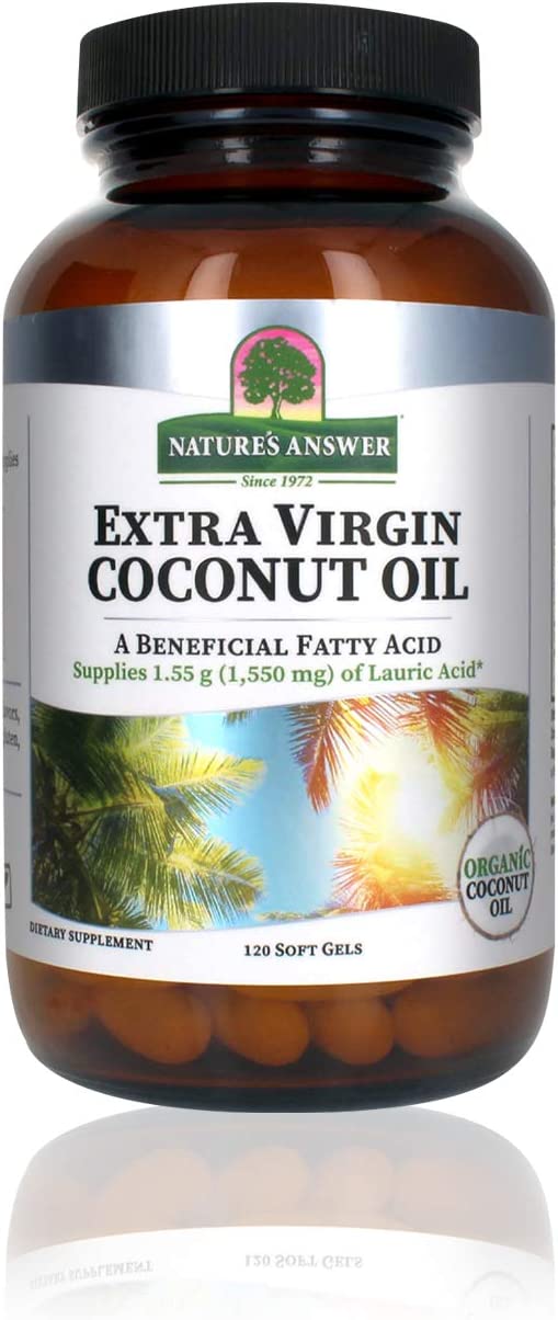 NATURES ANSWER EXTRA VIRGIN COCONUT OIL SOFT GELS X120