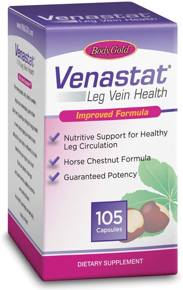 Venastat Leg Vein Health, Bonus Pack 60+45, Capsules 105 ea