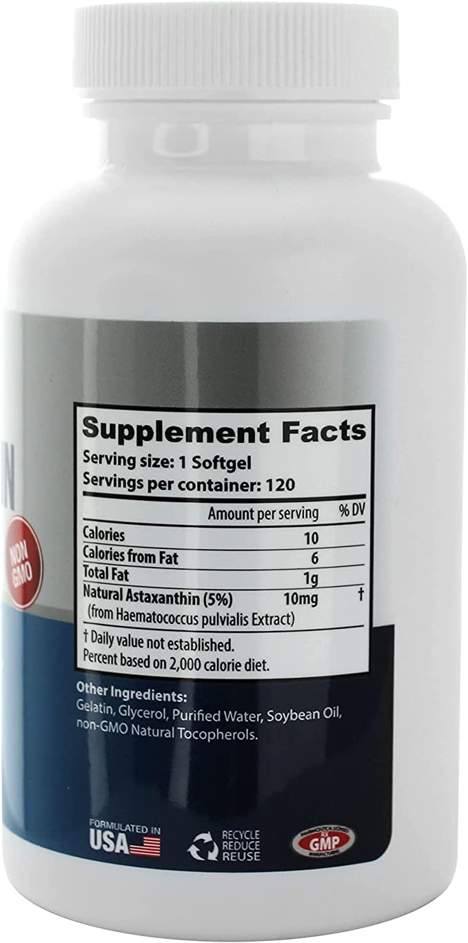 Natuvitz astaxanthin 10mg softgels