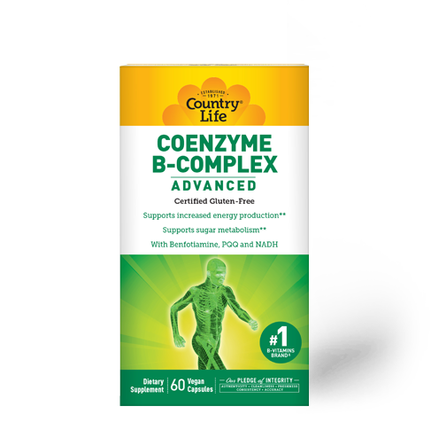 Country Life Coenzyme B-Complex Advanced 120 Vegetable Capsules