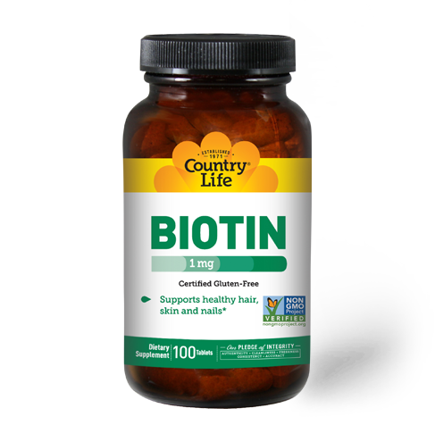 Country Life Biotin 1000mcg 100 Tablets
