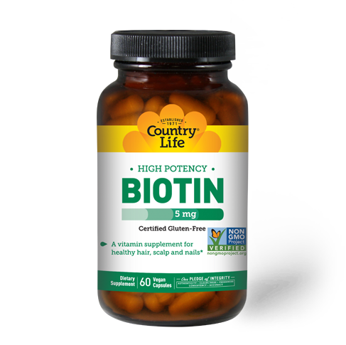Country Life High Potency Biotin 5 mg 120 Capsules