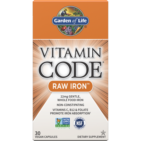 Garden of Life Vitamin Code RAW Iron Capsules