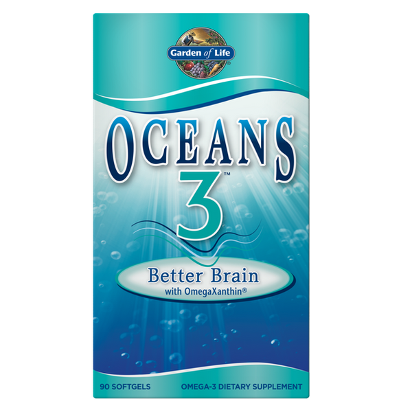 Garden Of Life Oceans 3 Better Brain Omega-3 with OmegaXanthin Softgels