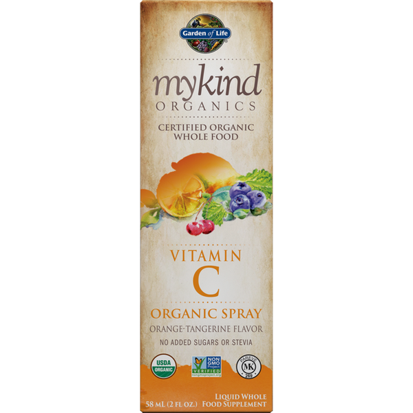 Garden of Life Mykind Organics Vitamin C Spray Orange Tangerine