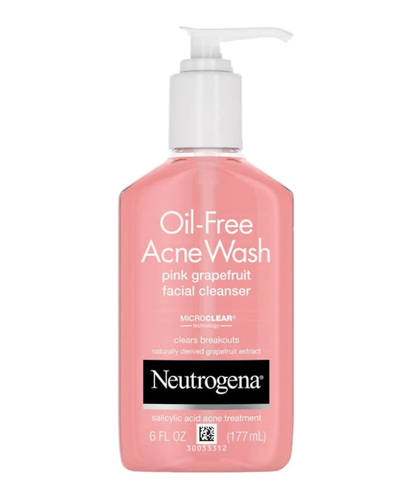 Neutrogena Oil-Free Acne Liquid Facial Cleanser Grape Fruit 9.1 fl oz