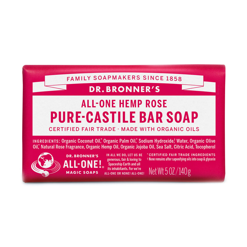 Dr. Bronner's Pure-Castile Soap, All-One Hemp Rose, 5-Ounce