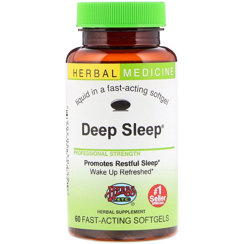 Herbs Etc., Deep Sleep, 60 Fast-Acting Softgels