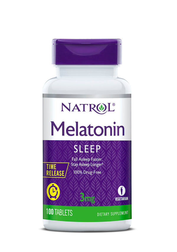 Natrol Time Release Melatonin, 3mg, 100 Tablets