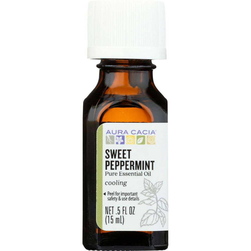 Aura Cacia Essential Oil Swett Peppermint 0.5 Ounce