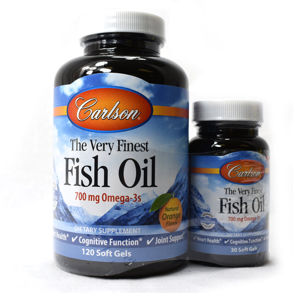 Carlson The Very Finest Fish Oil Omega-3 Softgels Lemon