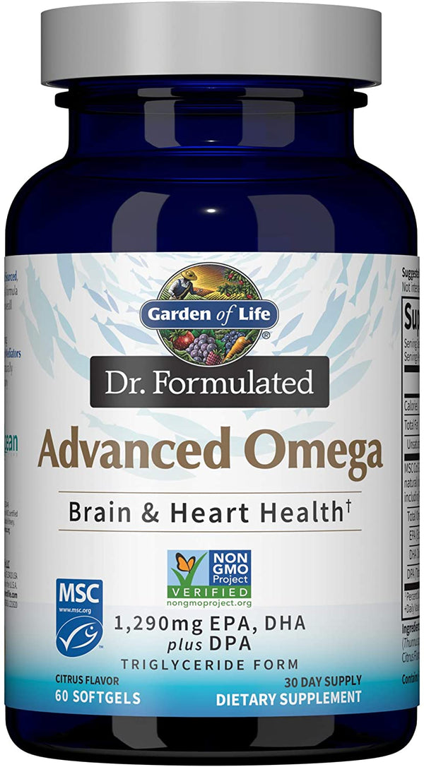 Garden Of Life Advanced Omega Brain & Heart Health 60 Softgels