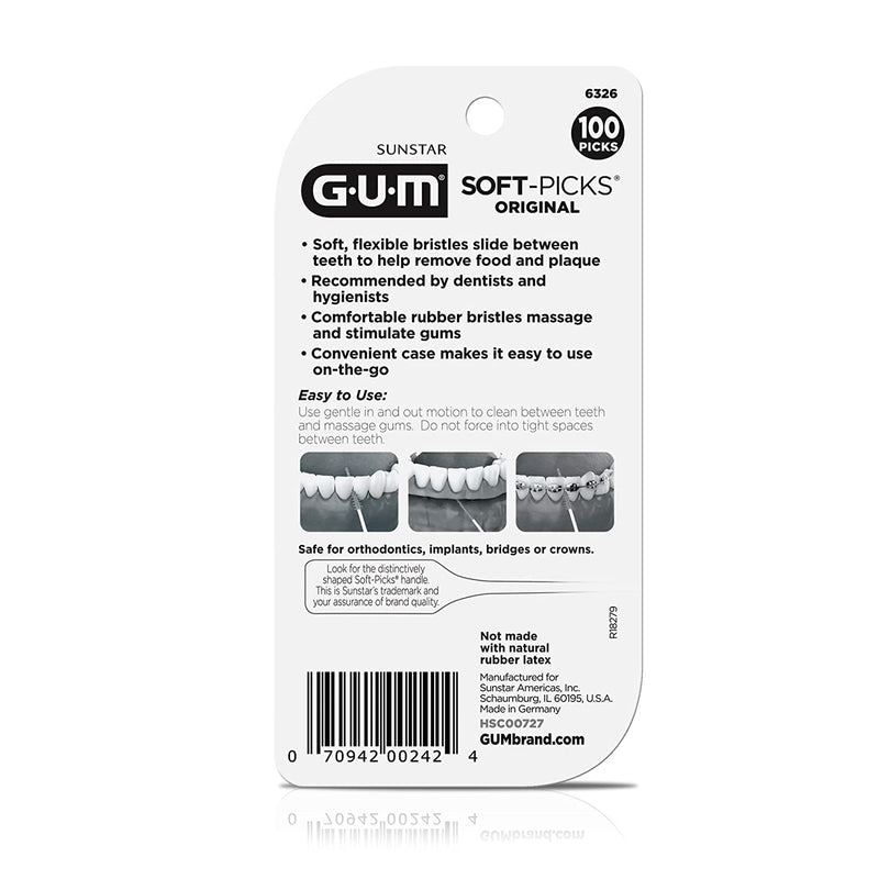 GUM Soft-Picks Original Dental Picks. 100 Count