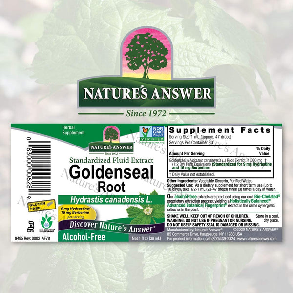 NATURES ANSWER GOLDENSEAL ROOT 1Oz
