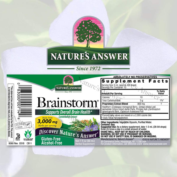 NATURES ANSWER BRAINSTORM EXTRACT 1Oz