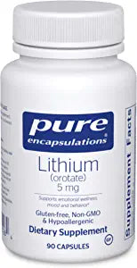 Pure Encapsulations Lithium Orotate 5Mg 90 Capsules