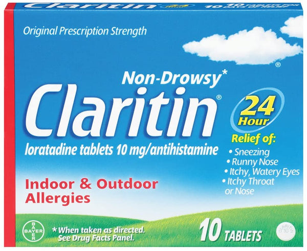 Claritin 24 Hour Allergy, Non-Drowsy, Tablets, 10 ct