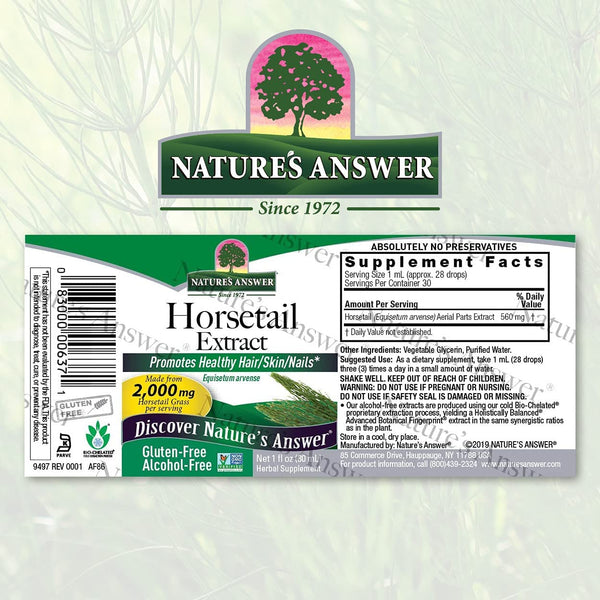 NATURES ANSWER HORSETAIL EXTRACT 1Oz