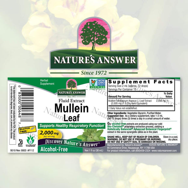 NATURES ANSWER MULLEIN LEAF 1Oz