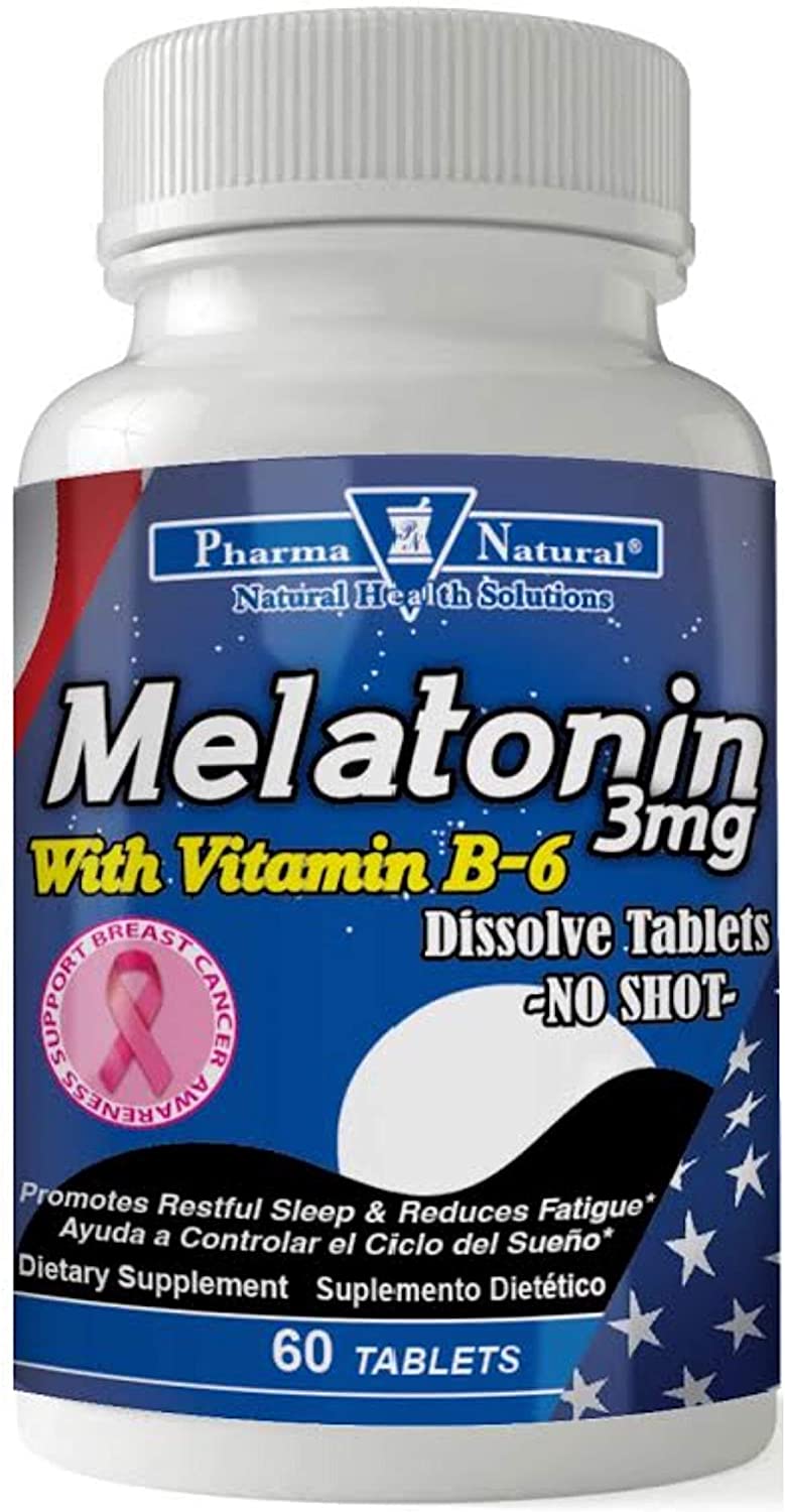 Pharma Natural Melatonin 3 mg with Vitamin B-6