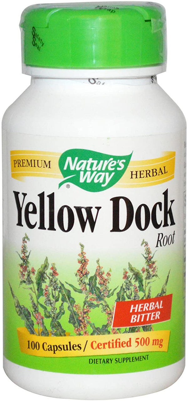 Nature's Way Yellow Dock Root 500 Mg
