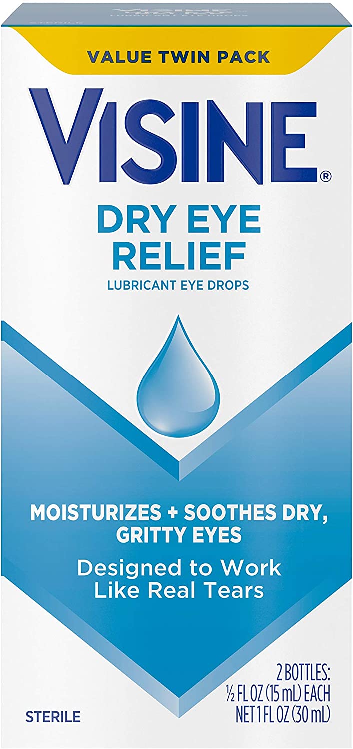 Visine Dry Eye Relief Lubricant Eye Drops