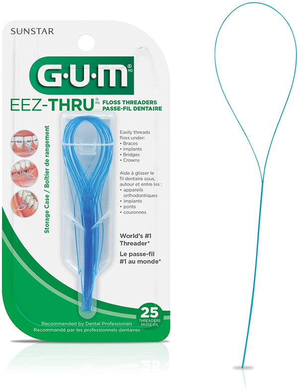 GUM EEZ-Thru Floss Threaders. 25 Count