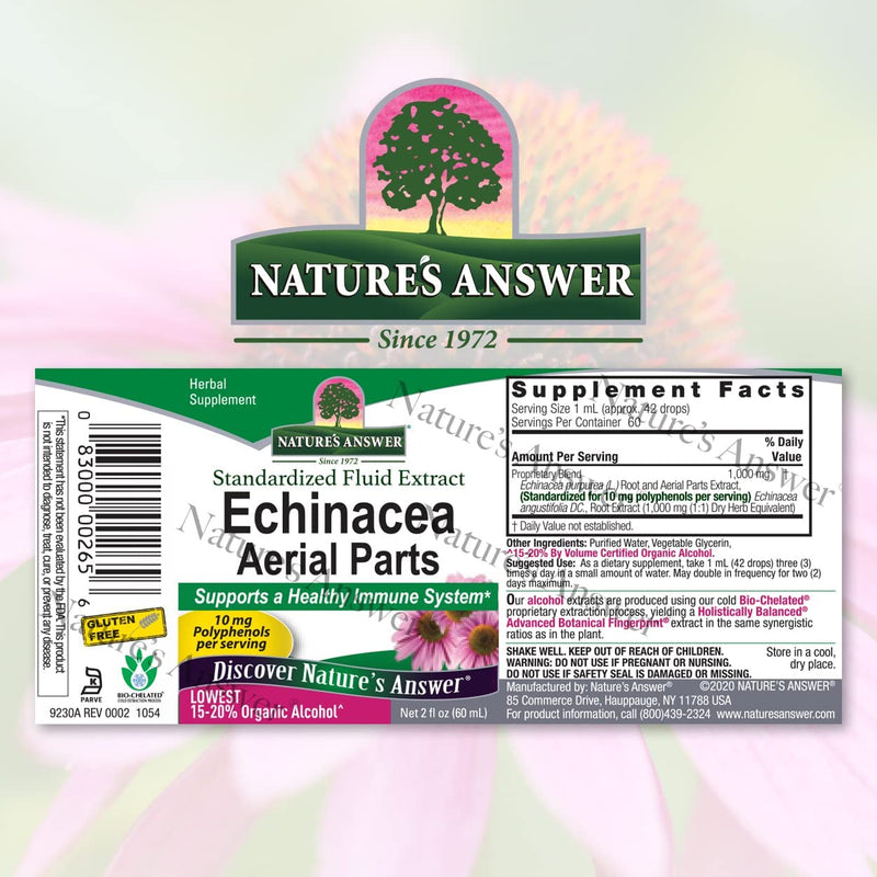 NATURES ANSWER ECHINACEA AERIAL PARTS 1 Oz