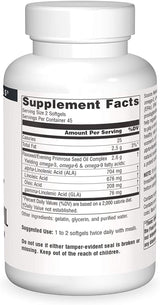 Fuente Naturals Flaxseed Primrose Oil 1300 mg Softgels