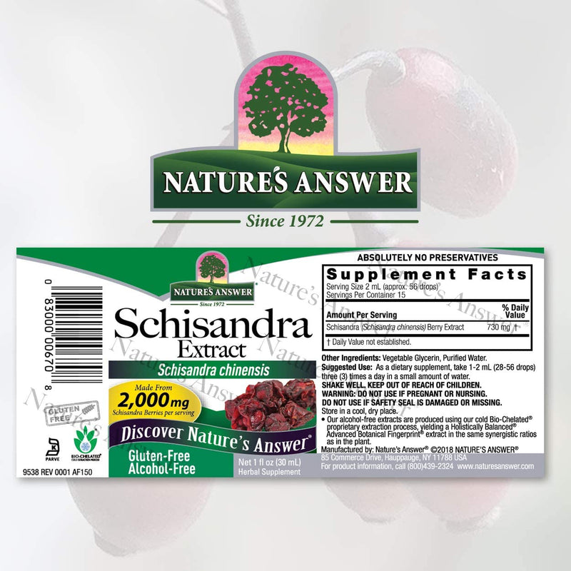 NATURES ANSWER SCHISANDRA EXTRACT 1Oz