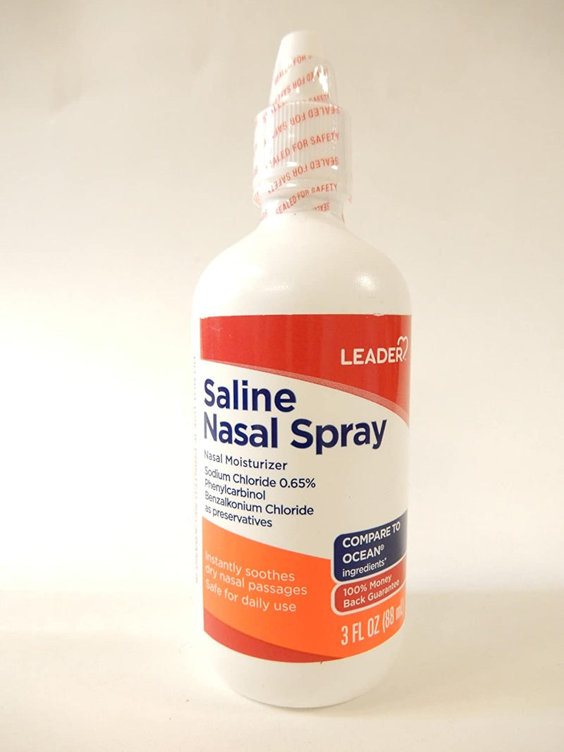 Leader Saline Nasal Spray 3oz