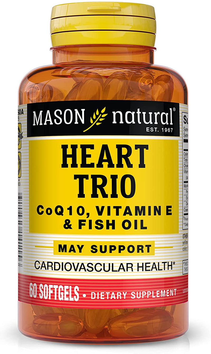 Mason Natural Coq-10 Vitamina E Aceite de pescado 60 geles