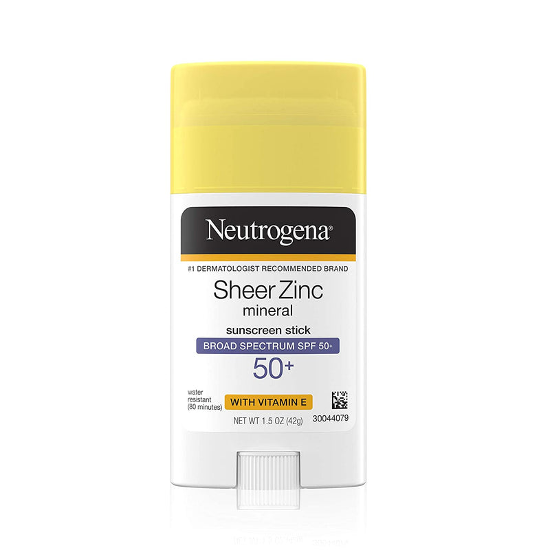 Neutrogena Sheer Zinc Oxide Mineral Sunscreen Stick with Vitamin E SPF 50