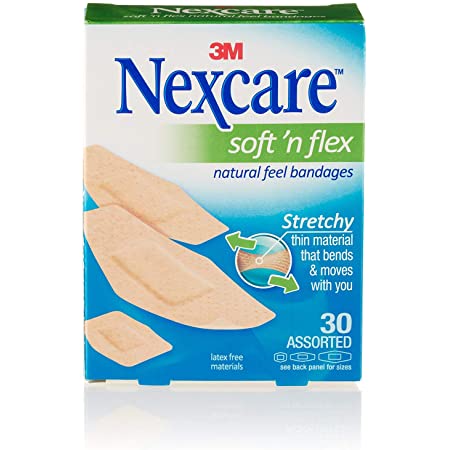 3M Nexcare Soft-N-Flex Bandages, AST, 30/BX, TN