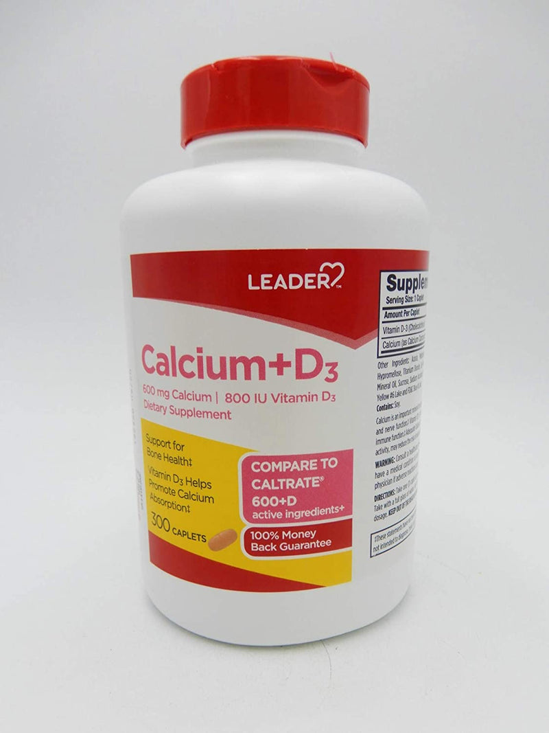 Líder Calcium 600 + D3 + Minerales masticables 60 tabletas